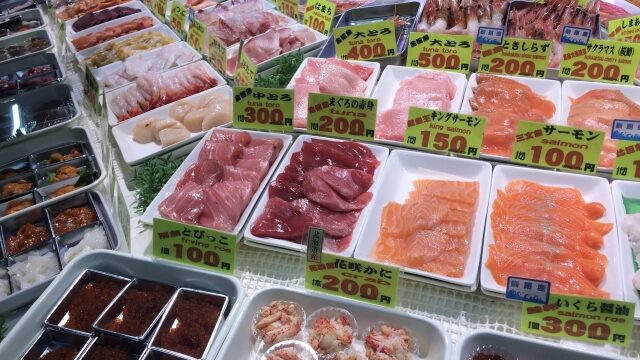 釧路和商市場で勝手丼の値段は高い？安い方法で食べるコツをご紹介！